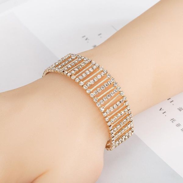 link, chain beautiful neatly arranged bracelets for women wedding jewelry austrian crystal fashion link bracelet, Black
link, chain beautiful neatly arranged bracelets for women wedding jewelry austrian crystal fashion link bracelet, Black