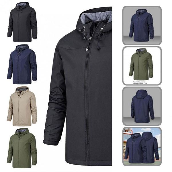 men's jackets jacket drawstring skin-friendly waterproof solid color coat, Black;brown
men's jackets jacket drawstring skin-friendly waterproof solid color coat, Black;brown