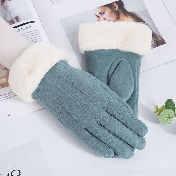 02pV autumn and winter warm suede women' plush thickened outdoor riding driving warm and glovestouch mittens screen gloves, Blue;gray
02pV autumn and winter warm suede women' plush thickened outdoor riding driving warm and glovestouch mittens screen gloves, Blue;gray