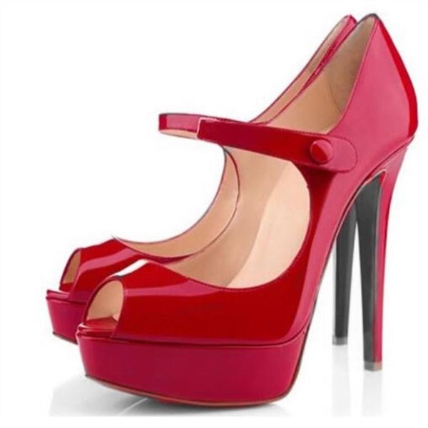 dress shoes fashion women's high heels for woman lacquer leather 12.5cm round toe pumps, Black
dress shoes fashion women's high heels for woman lacquer leather 12.5cm round toe pumps, Black