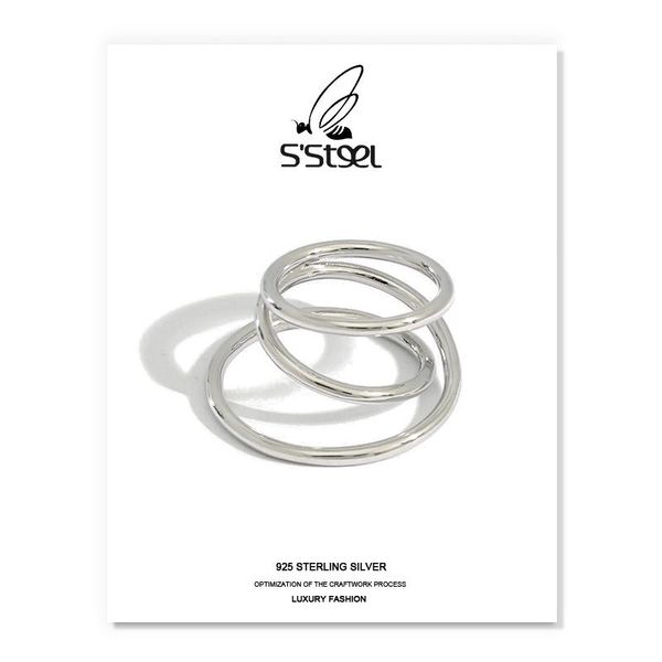 s'steel geometric rings 925 sterling silver for women korean minimalist personalized ring anillo plata mujer fine jewellery cluster, Golden;silver
s'steel geometric rings 925 sterling silver for women korean minimalist personalized ring anillo plata mujer fine jewellery cluster, Golden;silver