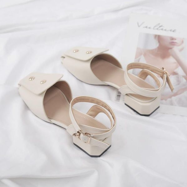 dress shoes 2021 summer baotou sandals women's gentle korean version of the evening wild thick heel, Black
dress shoes 2021 summer baotou sandals women's gentle korean version of the evening wild thick heel, Black