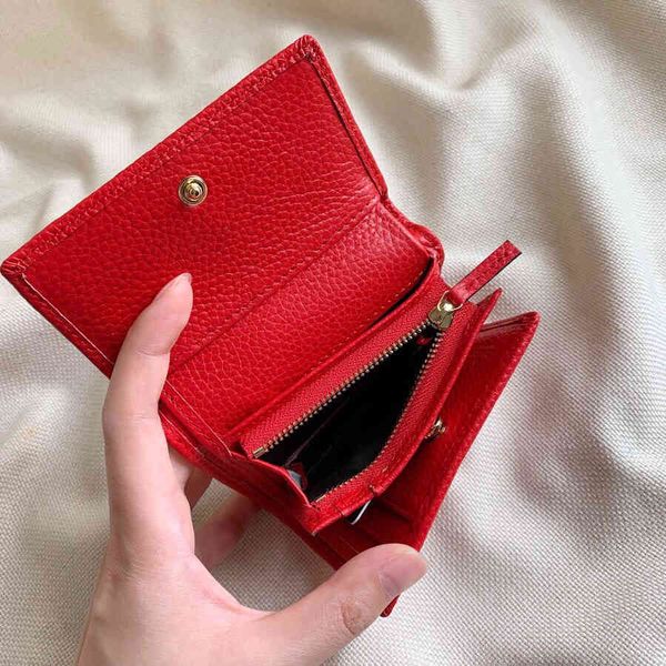 2023 luxury designer purse leather women's handbag women's small card bag purse cover versatile #402, Red;black
2023 luxury designer purse leather women's handbag women's small card bag purse cover versatile #402, Red;black