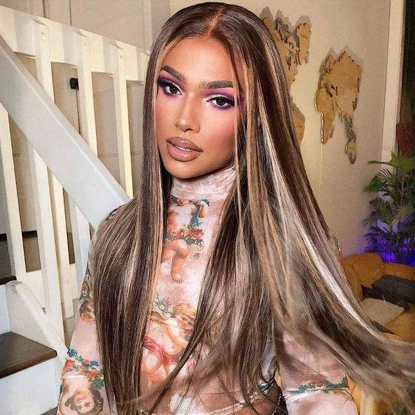 lace wigs highlight #2/27 straight 180% density 4*4 human hair front wig with pre-plucked remy brazilian frontal, Black;brown
lace wigs highlight #2/27 straight 180% density 4*4 human hair front wig with pre-plucked remy brazilian frontal, Black;brown