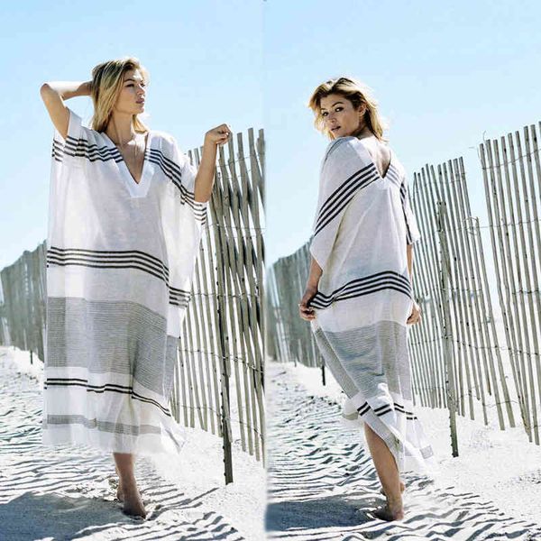 women's swimwear rayon stripe v-neck loose long bikini smock beach sunscreen dress swimsuit cover young style summer casual boho printe, White;black
women's swimwear rayon stripe v-neck loose long bikini smock beach sunscreen dress swimsuit cover young style summer casual boho printe, White;black