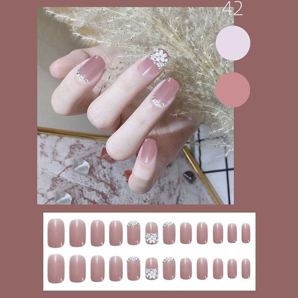 false nails 24pcs/set 3d flower rhinestone inlay nail patch short paragraph square fake fully covered decoration nn, Red;gold
false nails 24pcs/set 3d flower rhinestone inlay nail patch short paragraph square fake fully covered decoration nn, Red;gold