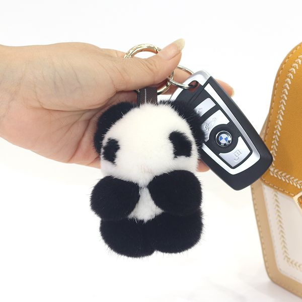 fluffy keychains keyrings purse real mink fur decor-accessories women's cute toy panda pendant, Silver
fluffy keychains keyrings purse real mink fur decor-accessories women's cute toy panda pendant, Silver