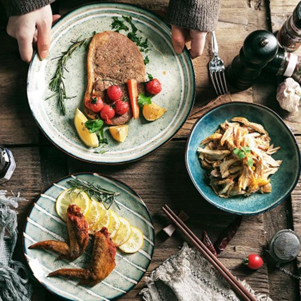 dishes & plates plate tableware home japanese creative ceramic bowl retro nordic steak snack personalized high-end dish
dishes & plates plate tableware home japanese creative ceramic bowl retro nordic steak snack personalized high-end dish
