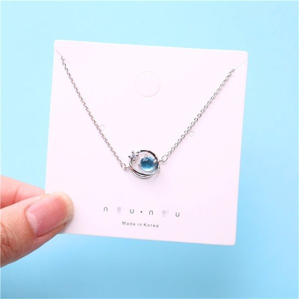 japanese and korean blue starry sky s925 sterling silver necklace with diamond for women, Black
japanese and korean blue starry sky s925 sterling silver necklace with diamond for women, Black