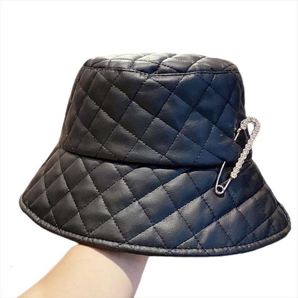 punk style diamond pattern faux leather bucket hat solid color shiny rhinestone metal pin panama fisherman cap, Blue;gray
punk style diamond pattern faux leather bucket hat solid color shiny rhinestone metal pin panama fisherman cap, Blue;gray