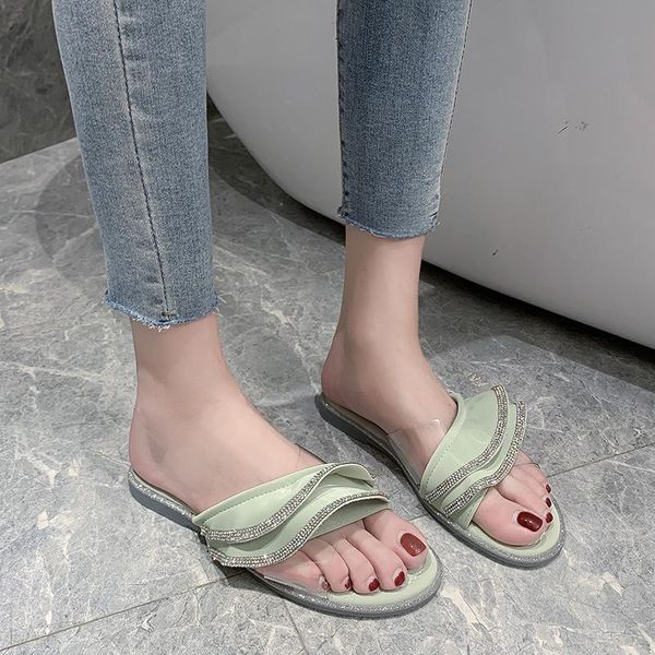 slippers shiny crystal ruffles flat women slides pvc transparent open toe summer outdoor sweet beach 2021, Black
slippers shiny crystal ruffles flat women slides pvc transparent open toe summer outdoor sweet beach 2021, Black