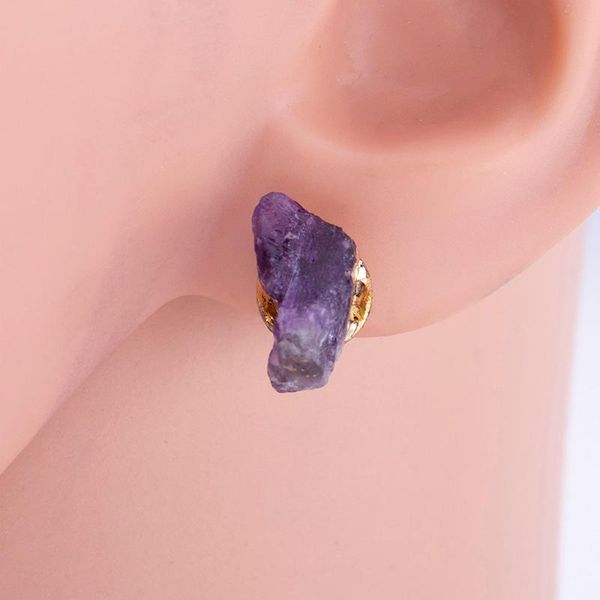 stud 1 pair trendy style irregular natural crystal amethysts druzy healingpoint earrings quartz, Golden;silver
stud 1 pair trendy style irregular natural crystal amethysts druzy healingpoint earrings quartz, Golden;silver
