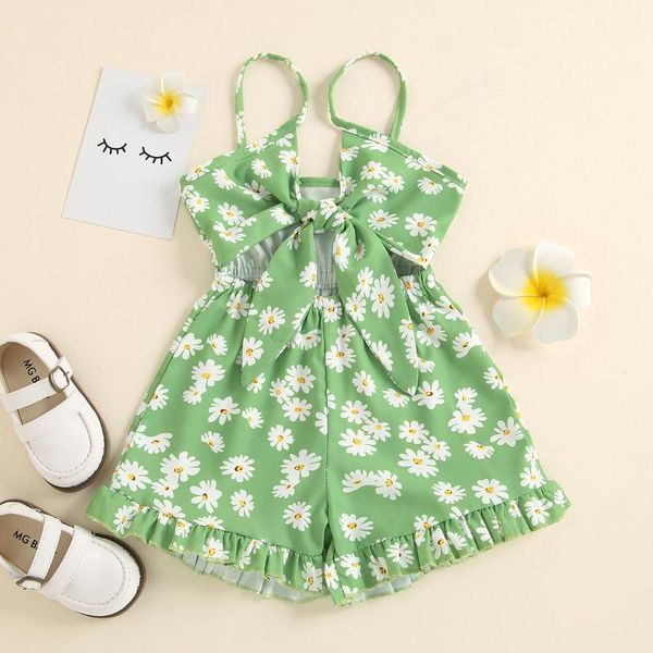 girl's dresses summer children daisy print short romper girls sleeveless v-neck ruffle hem sling jumpsuit, Red;yellow
girl's dresses summer children daisy print short romper girls sleeveless v-neck ruffle hem sling jumpsuit, Red;yellow