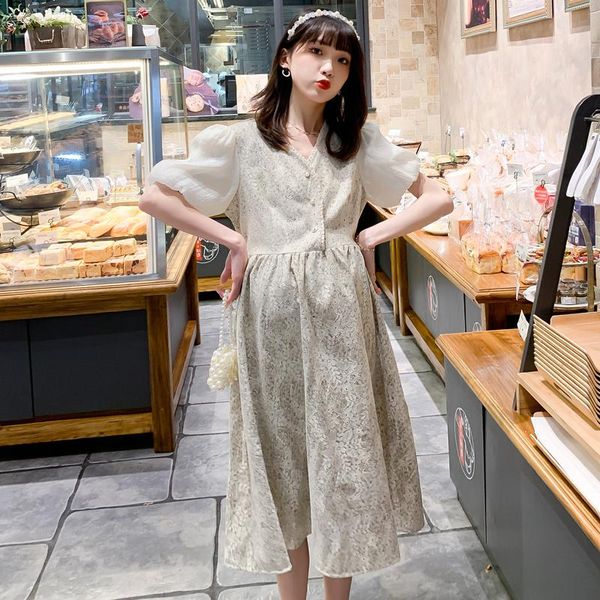 maternity dresses 862# dress summer short sleeves easy matching floral lace loose stylish pregnant women mom, White
maternity dresses 862# dress summer short sleeves easy matching floral lace loose stylish pregnant women mom, White