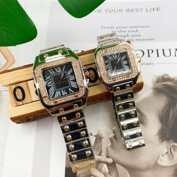 wristwatches luxury couple watches men women quartz square watch fashion sports waterproof table all-steel strap reloj de pareja montre, Slivery;brown
wristwatches luxury couple watches men women quartz square watch fashion sports waterproof table all-steel strap reloj de pareja montre, Slivery;brown