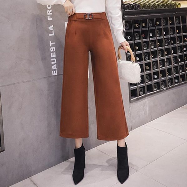 women's pants & capris plus size wide leg women autumn winter high waist femme korean style loose straight trousers casual pantalones, Black;white
women's pants & capris plus size wide leg women autumn winter high waist femme korean style loose straight trousers casual pantalones, Black;white