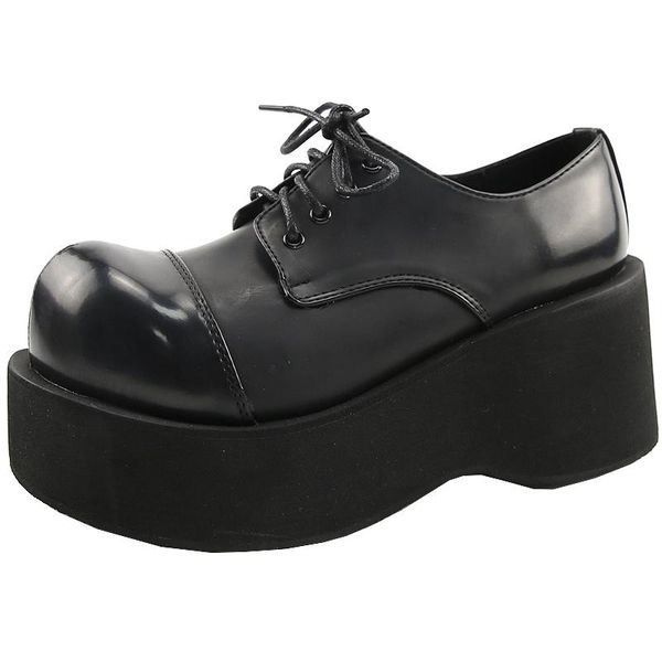 dress shoes japanese style women's students high wedge heels platform lace up pumps round toe black pu leather l17
dress shoes japanese style women's students high wedge heels platform lace up pumps round toe black pu leather l17