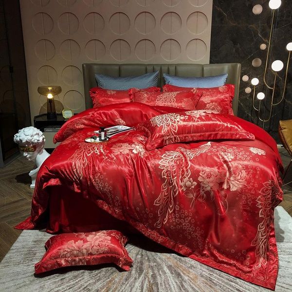 bedding sets luxury euro wedding set satin silk jacquard peacock double duvet cover quilt bed linen bedspread pillowcases
bedding sets luxury euro wedding set satin silk jacquard peacock double duvet cover quilt bed linen bedspread pillowcases