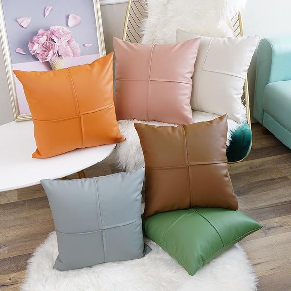 cushion/decorative pillow cilected nordic modern simple pu leather cushion cover 45x45cm home sofa 3d stitching soft pillowcase decoration
cushion/decorative pillow cilected nordic modern simple pu leather cushion cover 45x45cm home sofa 3d stitching soft pillowcase decoration