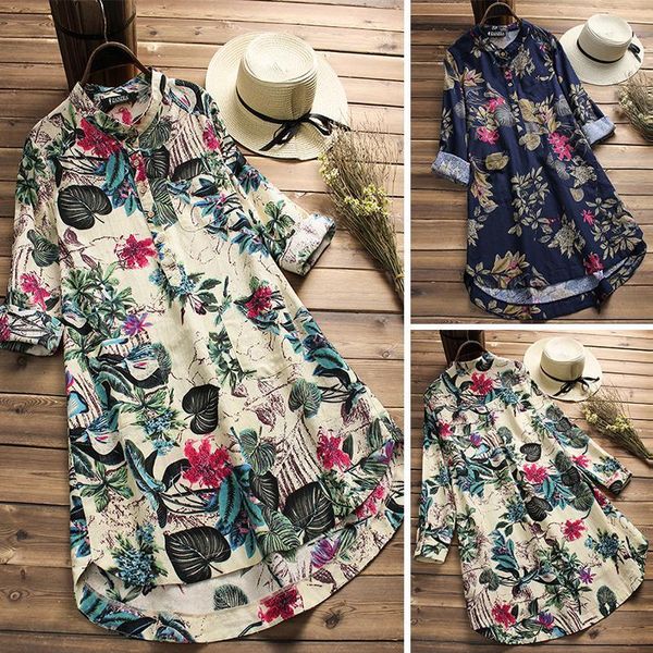 casual dresses womens summer floral print dress bohemian long shirt mini button loose cotton and linen a-line sundress plus size, Black;gray
casual dresses womens summer floral print dress bohemian long shirt mini button loose cotton and linen a-line sundress plus size, Black;gray