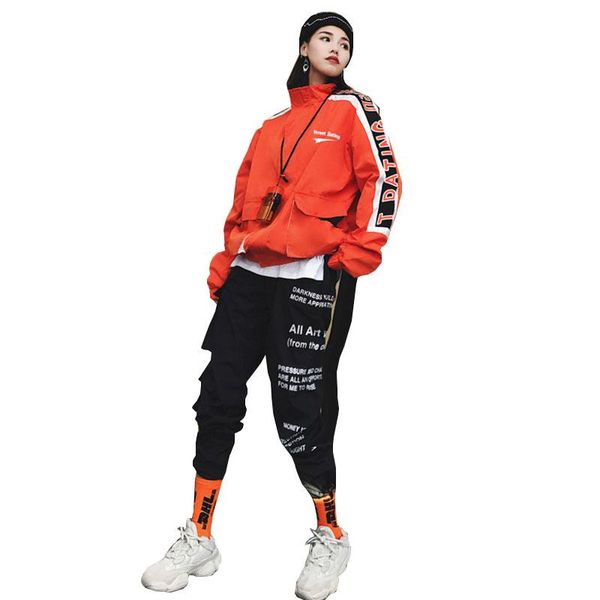 women two-piece suit spring autumn stitching jacket +beam pants letter print 2 piece sets casual harajuku suits female ss045 women's tw, White
women two-piece suit spring autumn stitching jacket +beam pants letter print 2 piece sets casual harajuku suits female ss045 women's tw, White