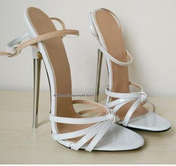 18cm stiletto super high heeled mary janes ankle wrap straps heel dress shoes women spike metal sandals club, Black
18cm stiletto super high heeled mary janes ankle wrap straps heel dress shoes women spike metal sandals club, Black