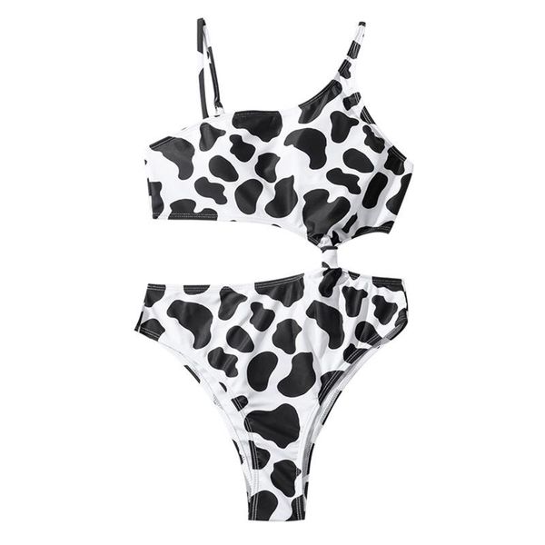 women's swimwear leopard print skew collar string bikini set bandeau swimsuit 2 pieces high stretch thongs cotton bañador, White;black
women's swimwear leopard print skew collar string bikini set bandeau swimsuit 2 pieces high stretch thongs cotton bañador, White;black