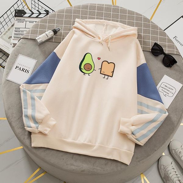 women's hoodies & sweatshirts korean couples patchwork lovers harajuku kawaii avocado vegan bread cartoon oversized contrast hoodie, Black
women's hoodies & sweatshirts korean couples patchwork lovers harajuku kawaii avocado vegan bread cartoon oversized contrast hoodie, Black