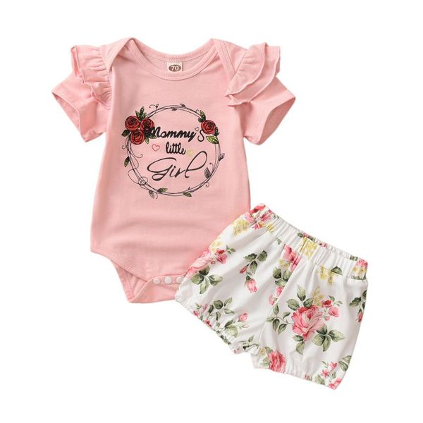 baby girls 2-piece outfit set letter print romper+shorts for kids clothing sets, White
baby girls 2-piece outfit set letter print romper+shorts for kids clothing sets, White
