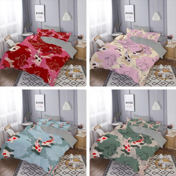 bedding sets zeimon 3d koi carps printed 2/3pcs set red golden fish pattern cute duvet cover pillowcase home textiles king size
bedding sets zeimon 3d koi carps printed 2/3pcs set red golden fish pattern cute duvet cover pillowcase home textiles king size