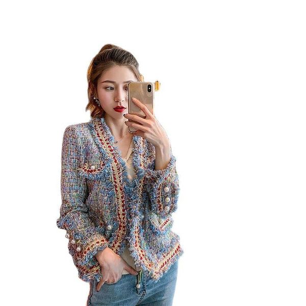 women's jackets coat french tweed pearl buckle gold silk border spring and autumn thin celebrity short net red top, Black;brown
women's jackets coat french tweed pearl buckle gold silk border spring and autumn thin celebrity short net red top, Black;brown