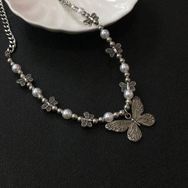 pendant necklaces gothic butterfly necklace for women choker aesthetic grunge chain accessories igirl indie collar jewelry friends gift, Silver
pendant necklaces gothic butterfly necklace for women choker aesthetic grunge chain accessories igirl indie collar jewelry friends gift, Silver