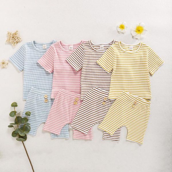 emmababy kids baby boys girls stripe set tracksuit clothes short sleeve round neck t-shirt button shorts pants 2pcs clothing sets, White
emmababy kids baby boys girls stripe set tracksuit clothes short sleeve round neck t-shirt button shorts pants 2pcs clothing sets, White