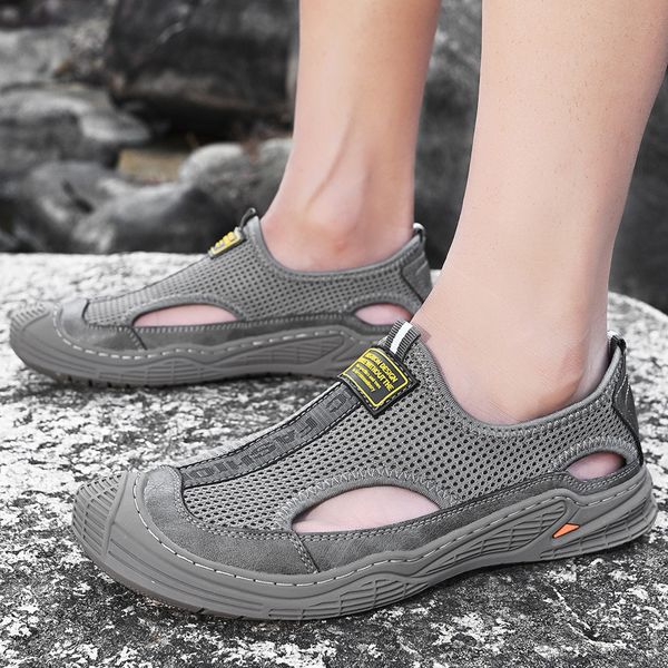 464748 size 2021 cross-border large size summer new mens outdoor mesh casual shoes breathable leather shoes korean fashion sandals men, Black
464748 size 2021 cross-border large size summer new mens outdoor mesh casual shoes breathable leather shoes korean fashion sandals men, Black