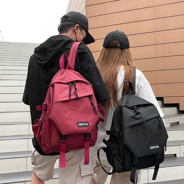 backpack women 2021 solid color school bag for teenage girls and boy travel female college student
backpack women 2021 solid color school bag for teenage girls and boy travel female college student