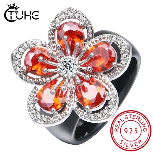 cluster rings luxury big flower ceramic for women with shining red rhinestone exaggeration personality fashion wedding jewelry gift, Golden;silver
cluster rings luxury big flower ceramic for women with shining red rhinestone exaggeration personality fashion wedding jewelry gift, Golden;silver