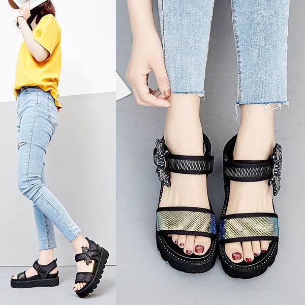 ankle strap peep toe outdoor sports women sandals high solid thick platform beach ladies shoes casual summer, Black
ankle strap peep toe outdoor sports women sandals high solid thick platform beach ladies shoes casual summer, Black