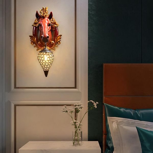 wall lamps nordic retro horse lamp white/red resin decor light bedroom living room background indoor lighting fixtures
wall lamps nordic retro horse lamp white/red resin decor light bedroom living room background indoor lighting fixtures