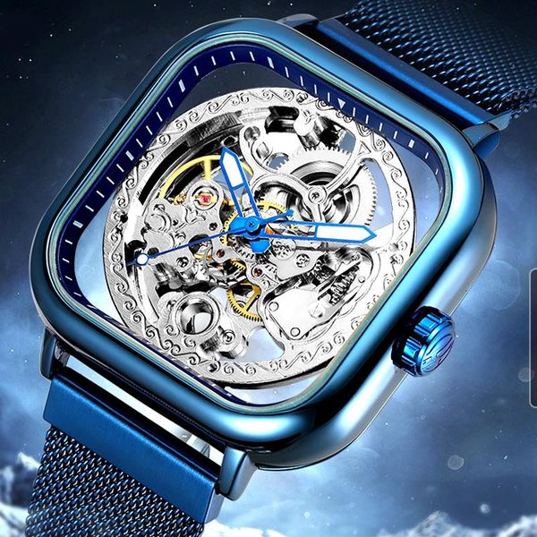 wristwatches montre homme 2021 waterproof forsining luxury brand transparent case square dial automatic mechanical watches men clocks, Slivery;brown
wristwatches montre homme 2021 waterproof forsining luxury brand transparent case square dial automatic mechanical watches men clocks, Slivery;brown