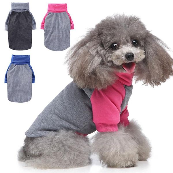 dog clothes spring and summer pet high neck bttoming shirt puppy soft solid color t-shirt small medium-sized pullover apparel
dog clothes spring and summer pet high neck bttoming shirt puppy soft solid color t-shirt small medium-sized pullover apparel