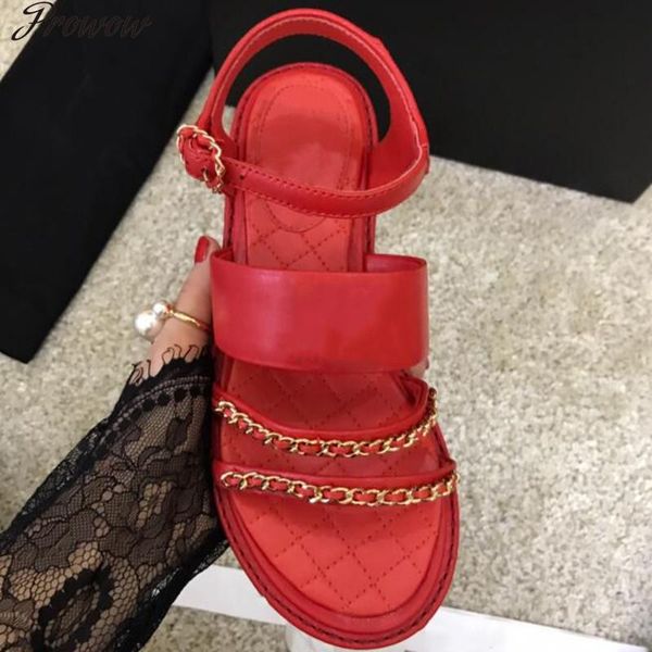 sandals prowow buckle strap woman shoes summer chain round toe lady red square heels casual fashion women, Black
sandals prowow buckle strap woman shoes summer chain round toe lady red square heels casual fashion women, Black