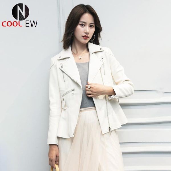 women's leather & faux luxury elegant women sheepskin coat sweet ruffle office natural jacket runway party zipper white short outerwear, Black
women's leather & faux luxury elegant women sheepskin coat sweet ruffle office natural jacket runway party zipper white short outerwear, Black