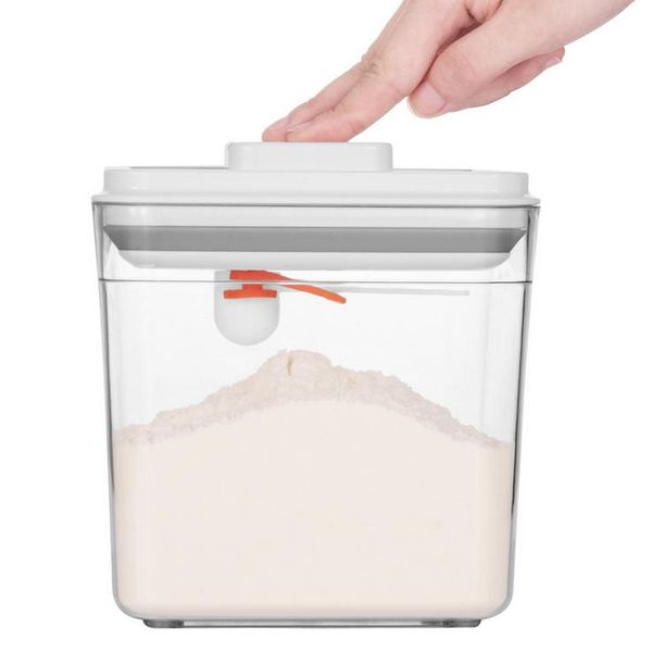 storage bottles & jars seal box button type grain container multifunctional for flour baking supplies
storage bottles & jars seal box button type grain container multifunctional for flour baking supplies