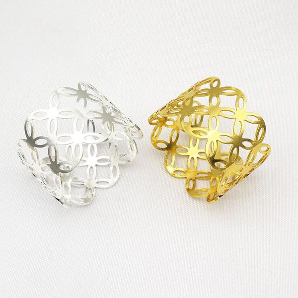 el tableware flat standard metal napkin ring hollow buckle cloth rings
el tableware flat standard metal napkin ring hollow buckle cloth rings