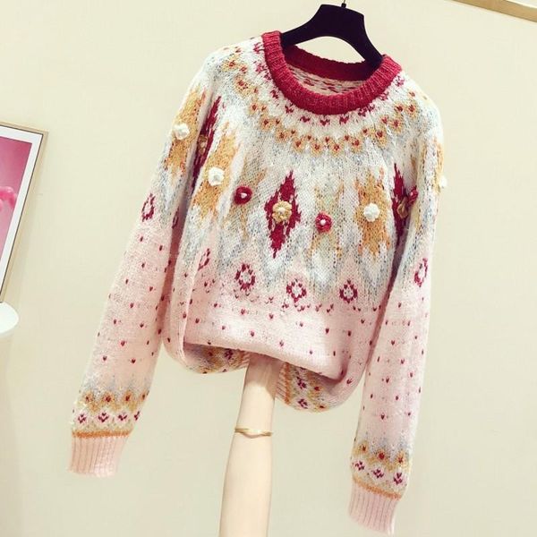 women's sweaters arrival autumn winter women all-match loose o neck pullovers national wind long sleeve knitted for mujer, White;black
women's sweaters arrival autumn winter women all-match loose o neck pullovers national wind long sleeve knitted for mujer, White;black
