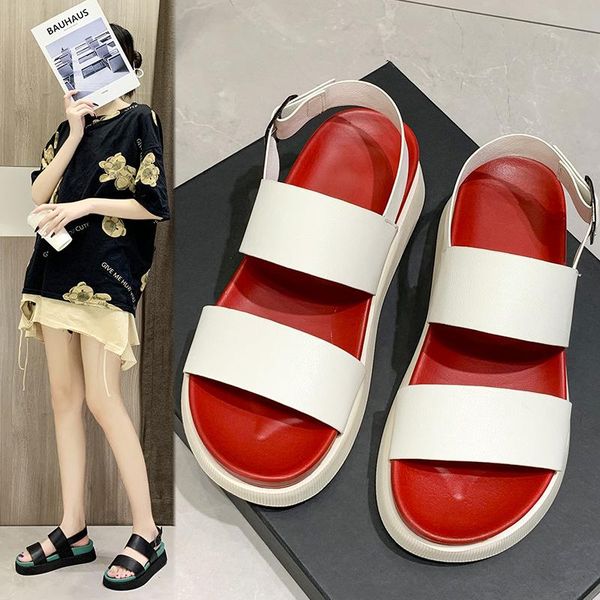 sandals korean version of muffin women 2021 summer fashion thick-soled word student roman shoes, Black
sandals korean version of muffin women 2021 summer fashion thick-soled word student roman shoes, Black