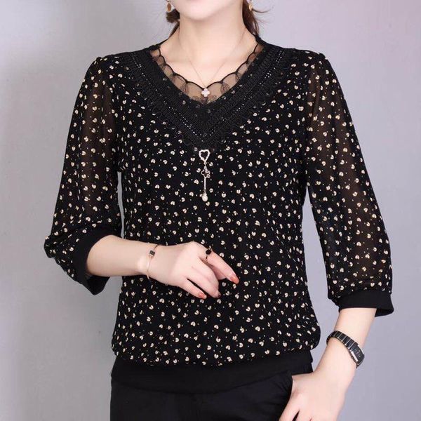 women spring summer style chiffon blouses shirts lady casual half sleeve v-neck polka dot blusas rr0065 women's &, White
women spring summer style chiffon blouses shirts lady casual half sleeve v-neck polka dot blusas rr0065 women's &, White