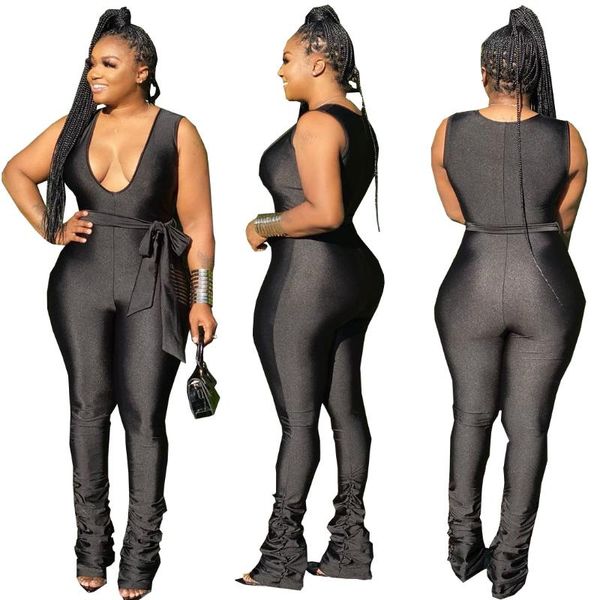 women's jumpsuits & rompers ar5070 europe and america 2021 vest solid color pleated jumpsuit with lace, Black;white
women's jumpsuits & rompers ar5070 europe and america 2021 vest solid color pleated jumpsuit with lace, Black;white