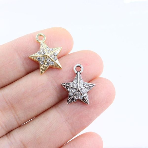 charms eruifa 6pcs 14mm pretty lovely star with rhinestone coin zinc alloy necklace,earring bracelet jewelry diy handmade 2 colors, Bronze;silver
charms eruifa 6pcs 14mm pretty lovely star with rhinestone coin zinc alloy necklace,earring bracelet jewelry diy handmade 2 colors, Bronze;silver