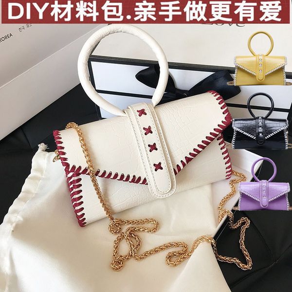 gift-giving diagonal vibrato same self-made diy the portable bag color female single-shoulder with material small square candy gfmlt 
gift-giving diagonal vibrato same self-made diy the portable bag color female single-shoulder with material small square candy gfmlt